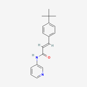 molecular formula C18H20N2O B5691612 3-(4-tert-butylphenyl)-N-3-pyridinylacrylamide 