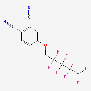 molecular formula C13H6F8N2O B569163 4-[(2,2,3,3,4,4,5,5-Octafluoropentyl)oxy]benzene-1,2-dicarbonitrile CAS No. 121068-03-9