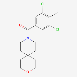 molecular formula C17H21Cl2NO2 B5691636 9-(3,5-dichloro-4-methylbenzoyl)-3-oxa-9-azaspiro[5.5]undecane 