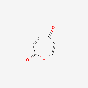 molecular formula C6H4O3 B569166 Oxepine-2,5-dione CAS No. 113567-95-6