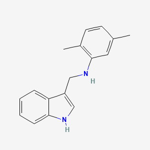 molecular formula C17H18N2 B5691662 (2,5-dimethylphenyl)(1H-indol-3-ylmethyl)amine 