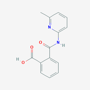 molecular formula C14H12N2O3 B5691689 2-{[(6-methyl-2-pyridinyl)amino]carbonyl}benzoic acid 