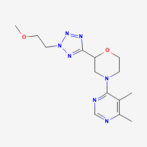 molecular formula C14H21N7O2 B5691692 4-(5,6-dimethylpyrimidin-4-yl)-2-[2-(2-methoxyethyl)-2H-tetrazol-5-yl]morpholine 