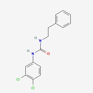molecular formula C15H14Cl2N2O B5691743 N-(3,4-dichlorophenyl)-N'-(2-phenylethyl)urea CAS No. 67616-09-5