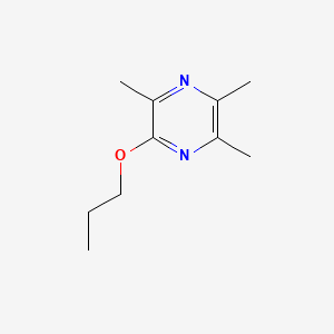 molecular formula C10H16N2O B569175 2,3,5-Trimethyl-6-propoxypyrazine CAS No. 113929-51-4