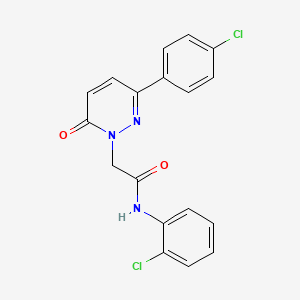 N-(2-chlorophenyl)-2-[3-(4-chlorophenyl)-6-oxo-1(6H)-pyridazinyl]acetamide