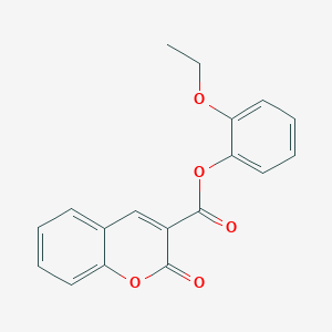 molecular formula C18H14O5 B5691760 2-ethoxyphenyl 2-oxo-2H-chromene-3-carboxylate 