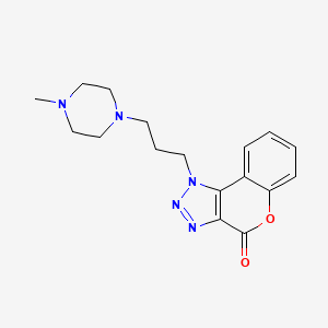 molecular formula C17H21N5O2 B5691764 1-[3-(4-methyl-1-piperazinyl)propyl]chromeno[3,4-d][1,2,3]triazol-4(1H)-one 