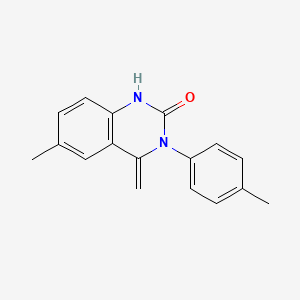 6-methyl-4-methylene-3-(4-methylphenyl)-3,4-dihydro-2(1H)-quinazolinone