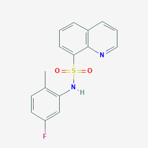 molecular formula C16H13FN2O2S B5691820 N-(5-fluoro-2-methylphenyl)-8-quinolinesulfonamide 