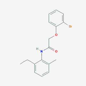 molecular formula C17H18BrNO2 B5691828 2-(2-bromophenoxy)-N-(2-ethyl-6-methylphenyl)acetamide 