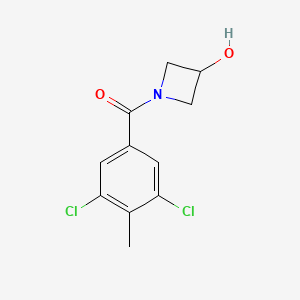 molecular formula C11H11Cl2NO2 B5691853 1-(3,5-dichloro-4-methylbenzoyl)-3-azetidinol 