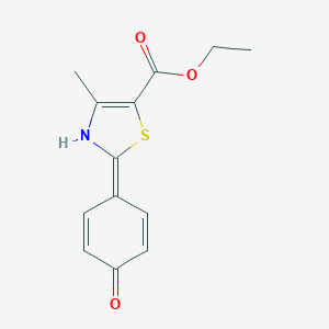 molecular formula C13H13NO3S B056919 2-(4-羟基苯基)-4-甲基噻唑-5-羧酸乙酯 CAS No. 161797-99-5
