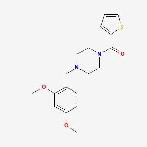 molecular formula C18H22N2O3S B5691930 1-(2,4-dimethoxybenzyl)-4-(2-thienylcarbonyl)piperazine 