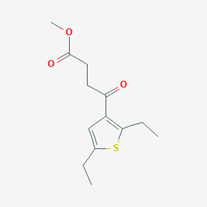 molecular formula C13H18O3S B5691951 methyl 4-(2,5-diethyl-3-thienyl)-4-oxobutanoate 