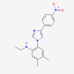 N-ethyl-4,5-dimethyl-2-[4-(4-nitrophenyl)-1H-imidazol-1-yl]aniline