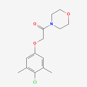 molecular formula C14H18ClNO3 B5691992 4-[(4-chloro-3,5-dimethylphenoxy)acetyl]morpholine 