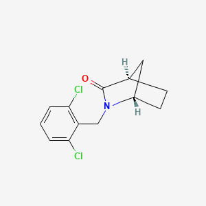 molecular formula C13H13Cl2NO B5692028 (1S,4R)-2-(2,6-dichlorobenzyl)-2-azabicyclo[2.2.1]heptan-3-one 