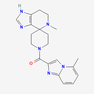 molecular formula C20H24N6O B5692079 5-methyl-1'-[(5-methylimidazo[1,2-a]pyridin-2-yl)carbonyl]-1,5,6,7-tetrahydrospiro[imidazo[4,5-c]pyridine-4,4'-piperidine] 