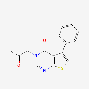 molecular formula C15H12N2O2S B5692105 3-(2-oxopropyl)-5-phenylthieno[2,3-d]pyrimidin-4(3H)-one 