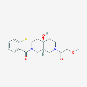 molecular formula C19H26N2O4S B5692114 (4aR*,8aR*)-2-(methoxyacetyl)-7-[2-(methylthio)benzoyl]octahydro-2,7-naphthyridin-4a(2H)-ol 