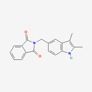 molecular formula C19H16N2O2 B5692117 2-[(2,3-dimethyl-1H-indol-5-yl)methyl]-1H-isoindole-1,3(2H)-dione 