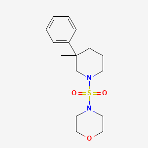 4-[(3-methyl-3-phenylpiperidin-1-yl)sulfonyl]morpholine