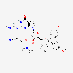 5'-O-(4,4'-Dimethoxytrityl)-N2-dimethylaminomethylene-7-deaza-2'-deoxyguanosine, 3'-[(2-cyanoethyl)-(N,N-diisopropyl)]phosphoramidite