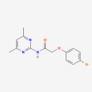 2-(4-bromophenoxy)-N-(4,6-dimethyl-2-pyrimidinyl)acetamide