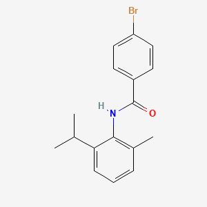 molecular formula C17H18BrNO B5692236 4-bromo-N-(2-isopropyl-6-methylphenyl)benzamide 