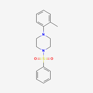 molecular formula C17H20N2O2S B5692249 1-(2-methylphenyl)-4-(phenylsulfonyl)piperazine 