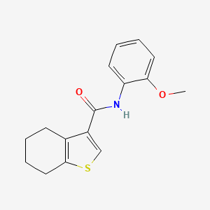 molecular formula C16H17NO2S B5692269 N-(2-methoxyphenyl)-4,5,6,7-tetrahydro-1-benzothiophene-3-carboxamide 