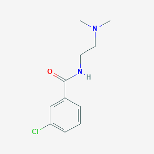 molecular formula C11H15ClN2O B5692276 3-chloro-N-[2-(dimethylamino)ethyl]benzamide 
