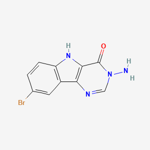 molecular formula C10H7BrN4O B5692285 3-amino-8-bromo-3,5-dihydro-4H-pyrimido[5,4-b]indol-4-one 