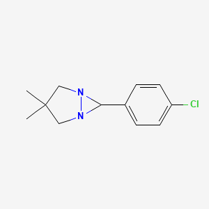 molecular formula C12H15ClN2 B5692323 6-(4-chlorophenyl)-3,3-dimethyl-1,5-diazabicyclo[3.1.0]hexane 