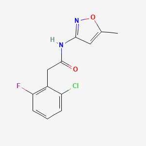 molecular formula C12H10ClFN2O2 B5692325 2-(2-chloro-6-fluorophenyl)-N-(5-methyl-3-isoxazolyl)acetamide 