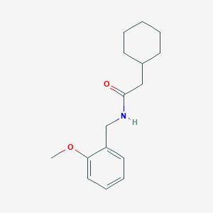 molecular formula C16H23NO2 B5692355 2-cyclohexyl-N-(2-methoxybenzyl)acetamide 