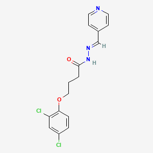 molecular formula C16H15Cl2N3O2 B5692369 4-(2,4-dichlorophenoxy)-N'-(4-pyridinylmethylene)butanohydrazide 