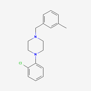 molecular formula C18H21ClN2 B5692389 1-(2-chlorophenyl)-4-(3-methylbenzyl)piperazine 