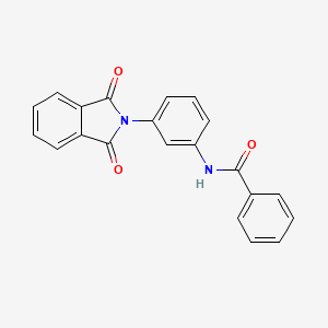 molecular formula C21H14N2O3 B5692397 N-[3-(1,3-dioxo-1,3-dihydro-2H-isoindol-2-yl)phenyl]benzamide 