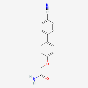 molecular formula C15H12N2O2 B5692411 2-[(4'-cyano-4-biphenylyl)oxy]acetamide 