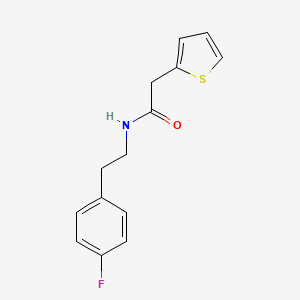 molecular formula C14H14FNOS B5692435 N-[2-(4-fluorophenyl)ethyl]-2-(2-thienyl)acetamide 