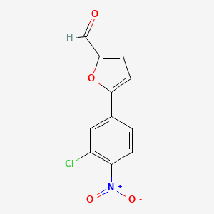 molecular formula C11H6ClNO4 B5692450 5-(3-chloro-4-nitrophenyl)-2-furaldehyde 