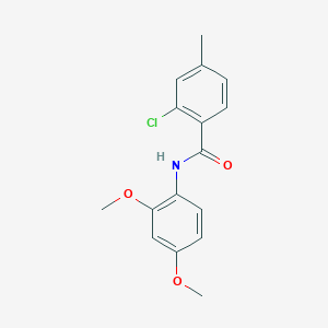 molecular formula C16H16ClNO3 B5692463 2-chloro-N-(2,4-dimethoxyphenyl)-4-methylbenzamide 