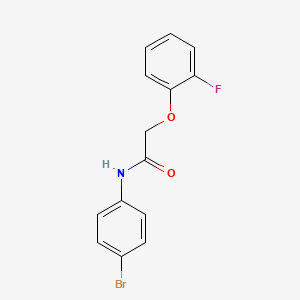 molecular formula C14H11BrFNO2 B5692485 N-(4-bromophenyl)-2-(2-fluorophenoxy)acetamide 