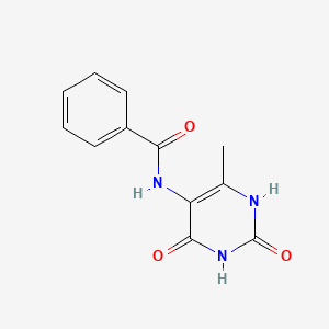 molecular formula C12H11N3O3 B5692494 N-(2,4-dihydroxy-6-methyl-5-pyrimidinyl)benzamide CAS No. 591726-19-1