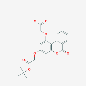 molecular formula C25H28O8 B5692509 di-tert-butyl 2,2'-[(6-oxo-6H-benzo[c]chromene-1,3-diyl)bis(oxy)]diacetate 