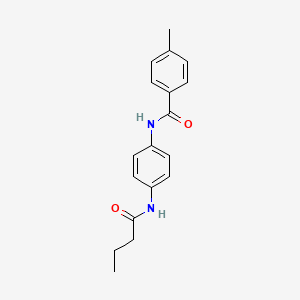 molecular formula C18H20N2O2 B5692519 N-[4-(butyrylamino)phenyl]-4-methylbenzamide 