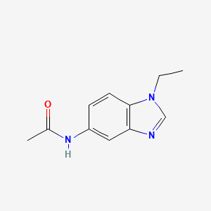 molecular formula C11H13N3O B5692557 N-(1-ethyl-1H-benzimidazol-5-yl)acetamide 