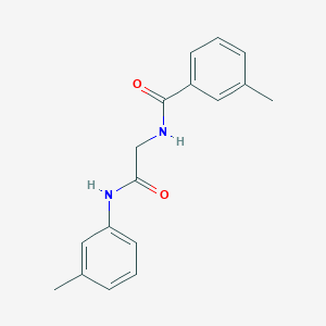 molecular formula C17H18N2O2 B5692572 3-methyl-N-{2-[(3-methylphenyl)amino]-2-oxoethyl}benzamide 